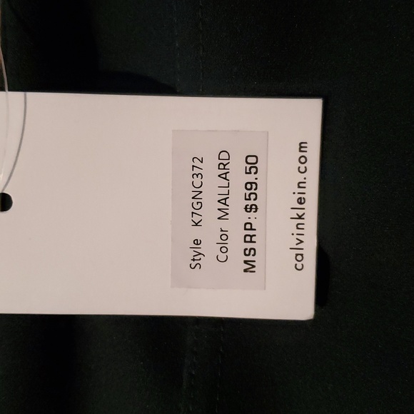 NWT Calvin Klein Pencil Column Skirt Size S Small Mallard Green - Picture 4 of 4